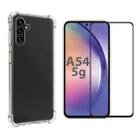 Kit 2 em 1 Capa Capinha Para Galaxy A54 Anti Impacto + Película 3d de Vidro Kit 2 em 1 Capa Capinha Para Galaxy A54 Anti Impacto + Película 3d de Vidro