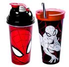 Kit 2 em 1 do Homem Aranha 2 Copos Estampados Spiderman 540ml Original