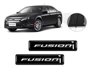 Kit 2 Emblemas Adesivos 3D Resinado Fusion Coluna