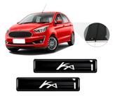 Kit 2 Emblemas Adesivos 3D Resinados Compatível Ford Ka