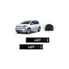 Kit 2 Emblemas Adesivos Coluna Fiat Up! Resinado 3D