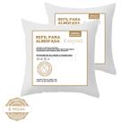 Kit 2 Enchimento Refil Almofada 50x50 cm Fibra Siliconada Suporte Firme