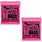 Kit 2 Encordoamento Baixo 045 Ernie Ball Super Slink Níquel