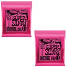 Kit 2 Encordoamento Guitarra 009 Ernie Ball Super Slinky Níquel