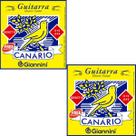 Kit 2 Encordoamento Guitarra Giannini Canário GESGT10 Aço 0.010