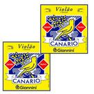 Kit 2 encordoamento violão nylon giannini genw canário médio Kit 2 encordoamento violão nylon giannini genw canário médio