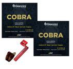 Kit 2 Encordoamentos Viola Caipira Cobre Cobra + Acessórios