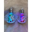 Kit 2 Enfeite para arvore de Natal Decoração de Natal Mini Globo Led Pisca Pisca Enfeite de natal