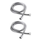 Kit 2 Engate Flexível Chuveirinho Ducha Higiênica Inox 180cm