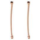 Kit 2 Engate Mangueira Flexível Rose Trançado Aço Inox 40cm Kit 2 Engate Mangueira Flexível Rose Trançado Aço Inox 40cm