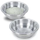 Kit 2 Escorredor de Arroz e Macarrão Lavador Tamanho Almoço 25 cm