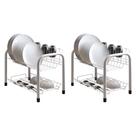 Kit 2 Escorredores de Louças Beliche Isabela com Porta Copos Branco Kit 2 Escorredores de Louças Beliche Isabela com Porta Copos Branco