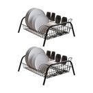 Kit 2 Escorredores de Louças Cama Isabela com Porta Copos Preto Kit 2 Escorredores de Louças Cama Isabela com Porta Copos Preto