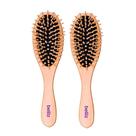 Kit 2 Escova de Cabelo de Madeira Almofadada Wood Oval Cerdas de Madeira Reduz Frizz Belliz 21cm Kit 2 Escova de Cabelo de Madeira Almofadada Wood Oval Cerdas de Madeira Reduz Frizz Belliz 21cm