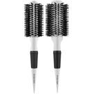 Kit 2 Escova De Cabelo Marco Boni Branca Profissional Termica Ceramica Cerdas Javali 55mm 65mm