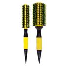 Kit 2 Escova De Cabelo Térmica Em Cerâmica Profissional Marco Boni Com Cerdas Duplas De Javali P GG