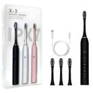 kit 2 Escova De Dentes UltraSônica Elétrica bateria 4 refis kit 2 Escova De Dentes UltraSônica Elétrica bateria 4 refis