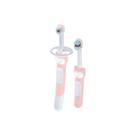 Kit 2 Escova Dental Bebê Infantil Mam Learn To Brush 5+ Meses Rosa