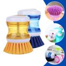 Kit 2 Escova Lava Louça Com Porta Dispenser De Detergente Sabão Sabonete Esponja Lava Louça Limpeza Multiuso