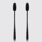 Kit 2 Escova Mamadeira Bucha Limpeza Lava Garrafa Esponja Cabo Reforçado Silicone Lava Louça Multiuso