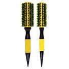 Kit 2 Escova Marco Boni Térmica Em Cerâmica Cabelo Profissional Com Cerdas Duplas De Javali