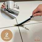 Kit 2 Escovas Multiuso para Limpeza de Fendas Cantos e Frestas de Janela Praticidade na Limpeza