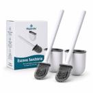 Kit 2 Escovas Sanitárias De Silicone Higienita para Limpeza Profunda de Vaso