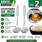 Kit 2 Escumadeira Inox Profissional Resistente Escorrer Alimentos e Frituras ENVIO IMEDIATO