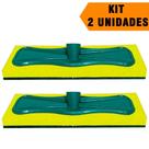 Kit 2 Esfregão Rodo Lava Piso Azulejo Rejunte E Piscina Pós Obra Limpeza Lar Bucha Esponja SEM CABO