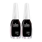 Kit 2 Esmalte Colorama Cor Black 8ml