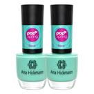 Kit 2 Esmalte Cremoso Verde Claro Ana Hickmann Pop Spring Beat 9ml Kit 2 Esmalte Cremoso Verde Claro Ana Hickmann Pop Spring Beat 9ml