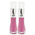 Kit 2 Esmalte Hits Glitter 5Free Cor Diamante Sakura 8ml Kit 2 Esmalte Hits Glitter 5Free Cor Diamante Sakura 8ml