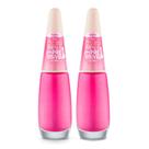 Kit 2 Esmalte Impala im Previsível Duo Color Cremoso Cor Tímida Biscoitera 7,5ml