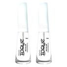 Kit 2 Esmalte Novo Toque Transparente Cor Incolor 8ml