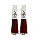 Kit 2 Esmalte para Unhas Cremoso Cor Cidinha Vinho 8ml Guga