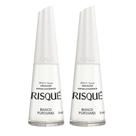 Kit 2 Esmalte Risqué Branco Cremoso Branco Puríssimo 8ml Kit 2 Esmalte Risqué Branco Cremoso Branco Puríssimo 8ml
