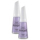Kit 2 Esmalte Risqué Colorido Cremoso Lavanda Alma 8ml