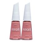 Kit 2 Esmalte Risqué Cor Chick Pop 8ml