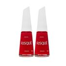 Kit 2 Esmalte Risque Cor Desejo Hipoalergênico com 8ml Kit 2 Esmalte Risque Cor Desejo Hipoalergênico com 8ml