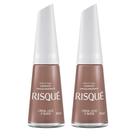 Kit 2 Esmalte Risqué Cor Linda, Leve e Nude com 8ml Kit 2 Esmalte Risqué Cor Linda, Leve e Nude com 8ml