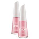 Kit 2 Esmalte Risqué Cor Rose Bombom Hipoalergênico com 8ml Kit 2 Esmalte Risqué Cor Rose Bombom Hipoalergênico com 8ml