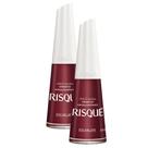 Kit 2 Esmalte Risqué Cremoso Escarlate 8ml