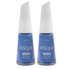 Kit 2 Esmalte Risqué Cremoso Nova Cor Se Solta no Blues 8ml