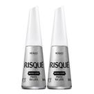 Kit 2 Esmalte Risqué Nova Cor Metálico Cor Prata na Lata 8ml Kit 2 Esmalte Risqué Nova Cor Metálico Cor Prata na Lata 8ml