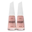 Kit 2 Esmalte Risqué Nude Natural Melissa 8ml