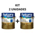 KIT 2 Esmalte Sintético Metálico Alumínio 3,6L FUTURIT