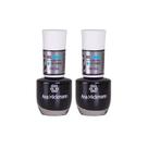 Kit 2 Esmaltes Ana Hickmann Preto Be Free Pietra Hipoalergênico
