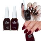 Kit 2 Esmaltes Colorama Tons Marrom e Vinho Café e Jabuticaba 8ml