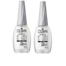 Kit 2 Esmaltes Efeito Gel Colorama Top Coat Brilho Diamante 8ml