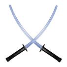 Kit 2 Espadas Ninja Brinquedo Infantil Preta Grande Katana